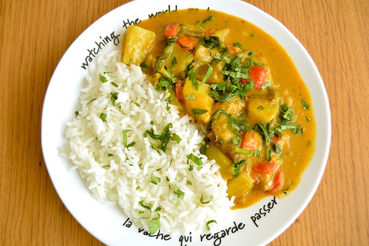 Curry de berenjenas - Verde Olivia 1
