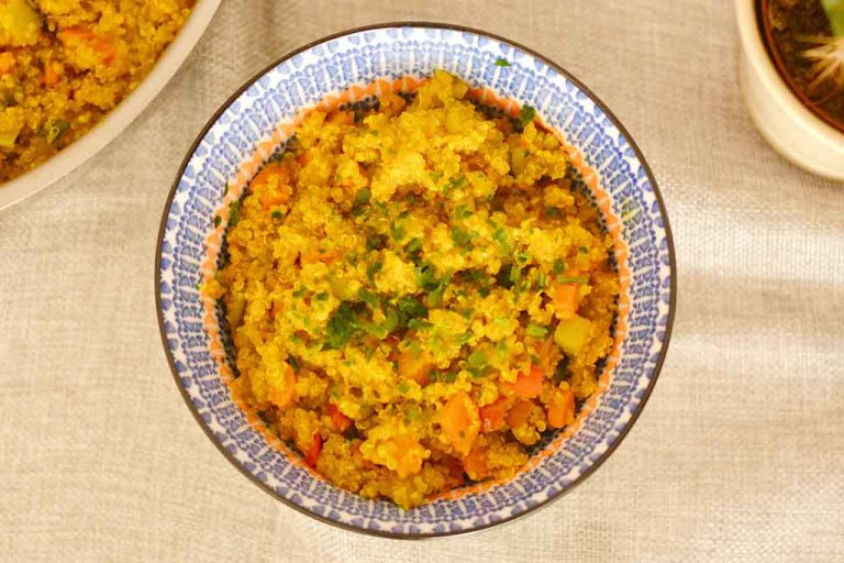 Quinoa con verduras al curry