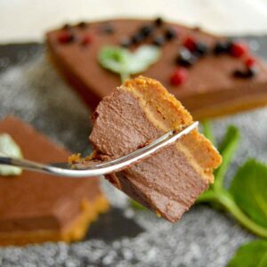 cheesecake de chocolate vegana