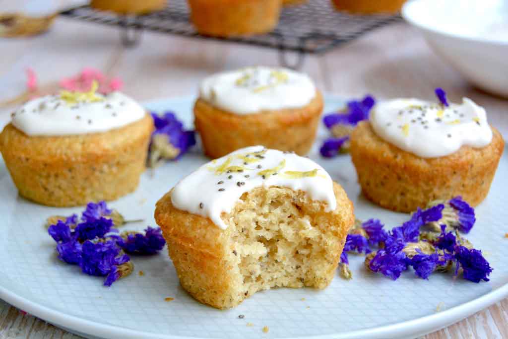 muffins de limon y semillas
