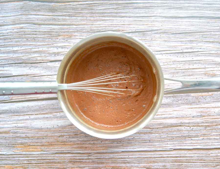 ingredientes pudding vegano chocolate