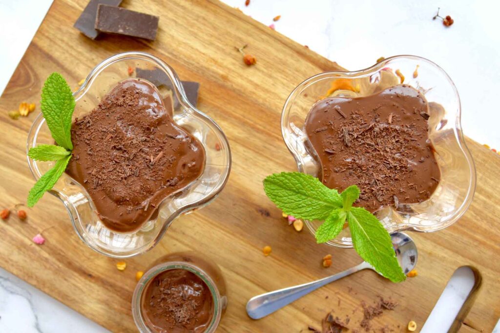 pudding de chocolate vegano