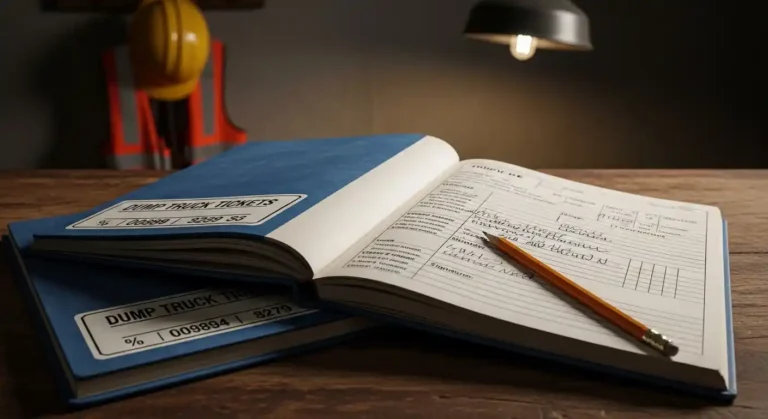 dump truck ticket books