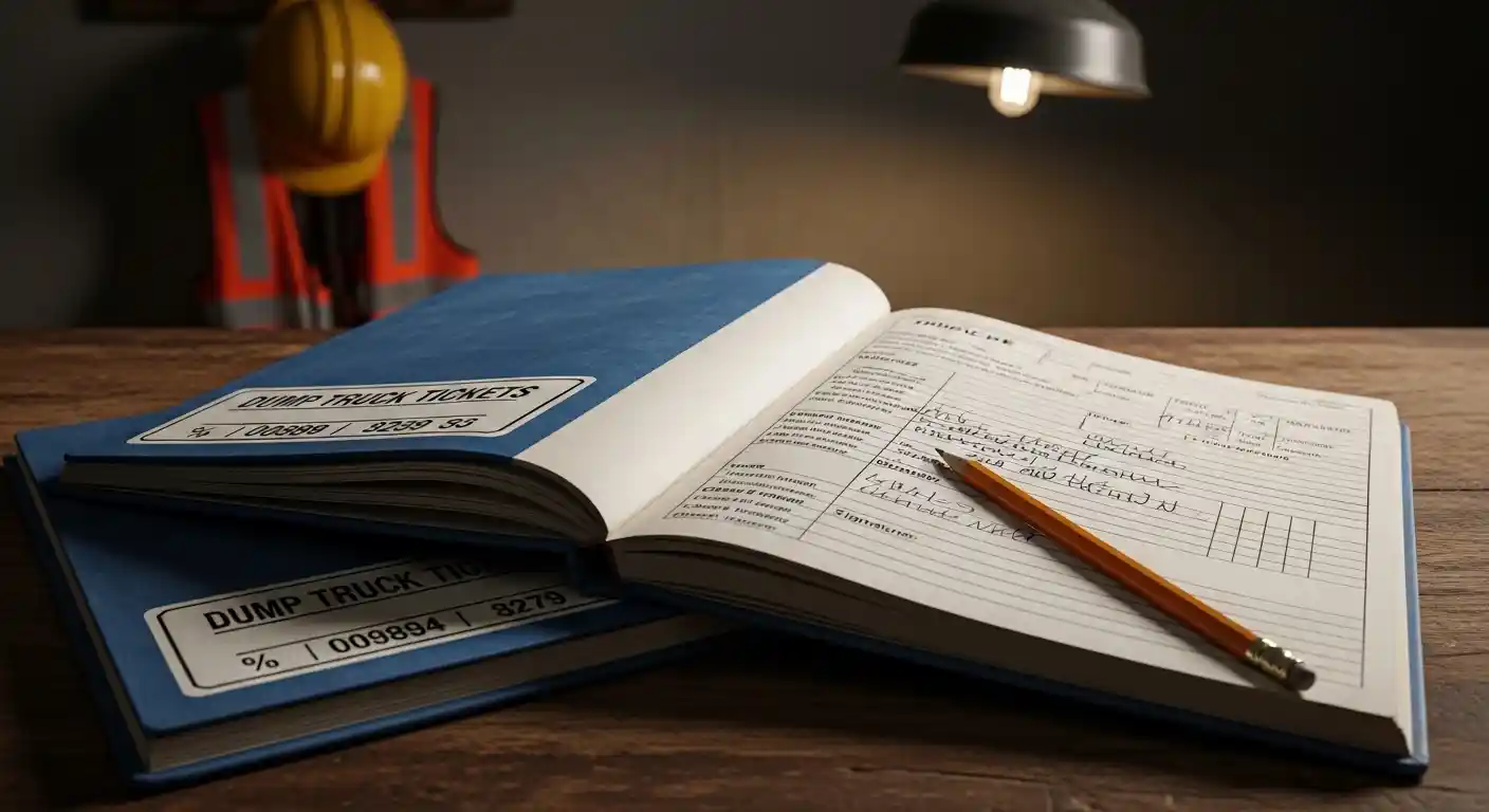 dump truck ticket books